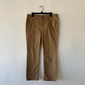 St. John’s Bay Straight Leg Brown Denim Jeans Womens 12P Stretch Casual